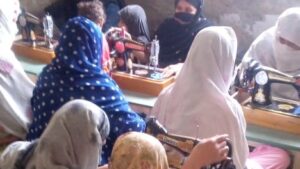 pashtun women in a sewing class