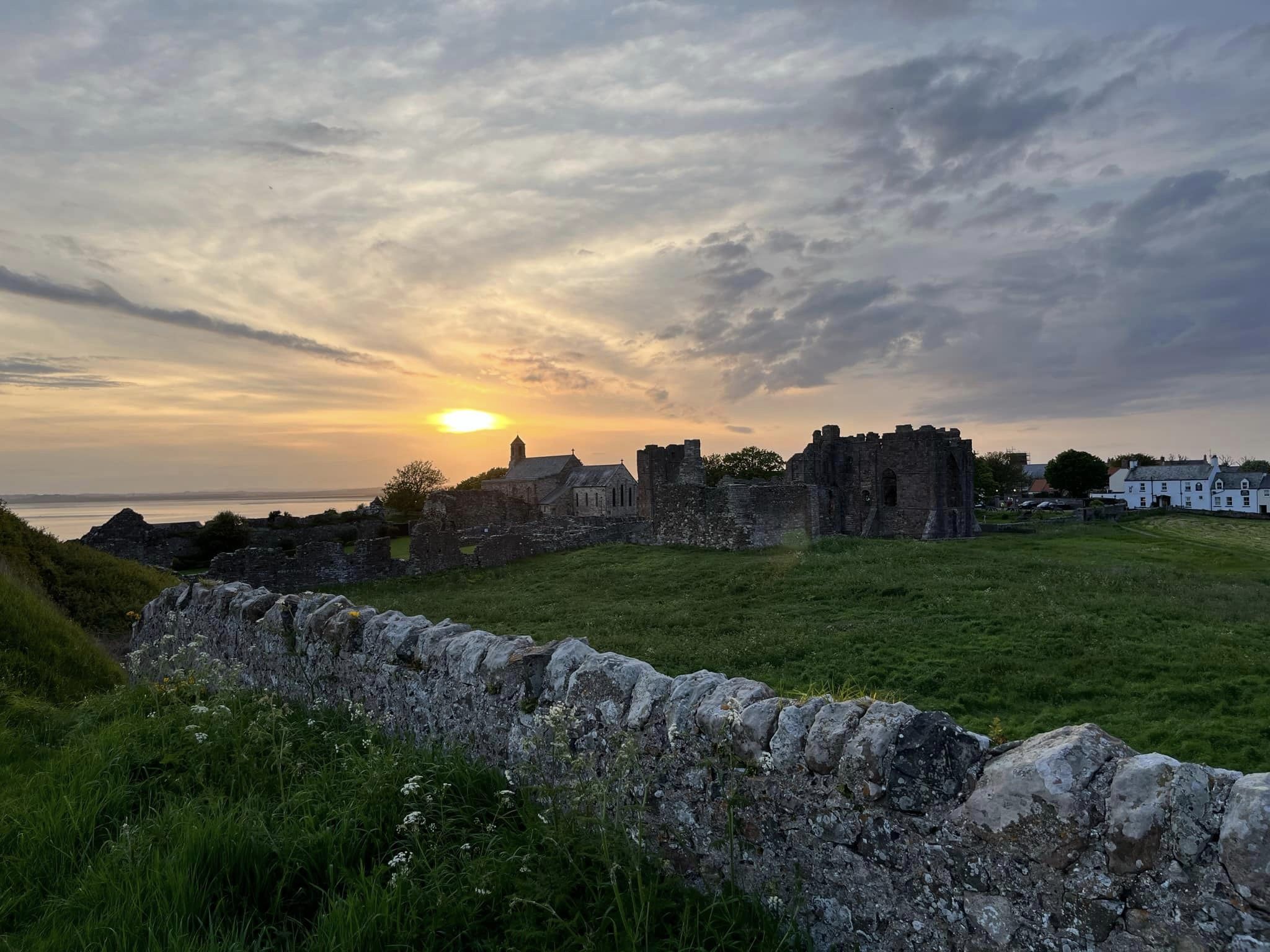 Lindisfarne at Sunset