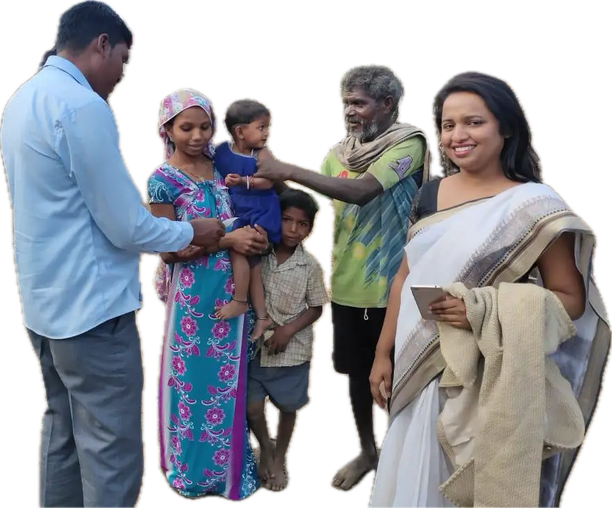 Shilpa and adivasi family